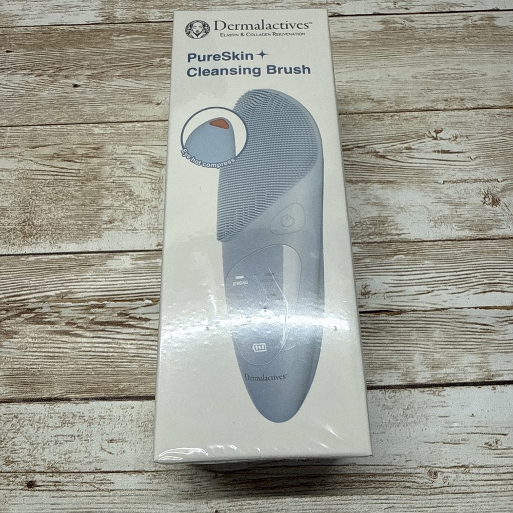 DERMALACTIVES PURE SKIN CLEANSING BRUSH WITH EYE COMPRESS‎ FEATURE NIB
